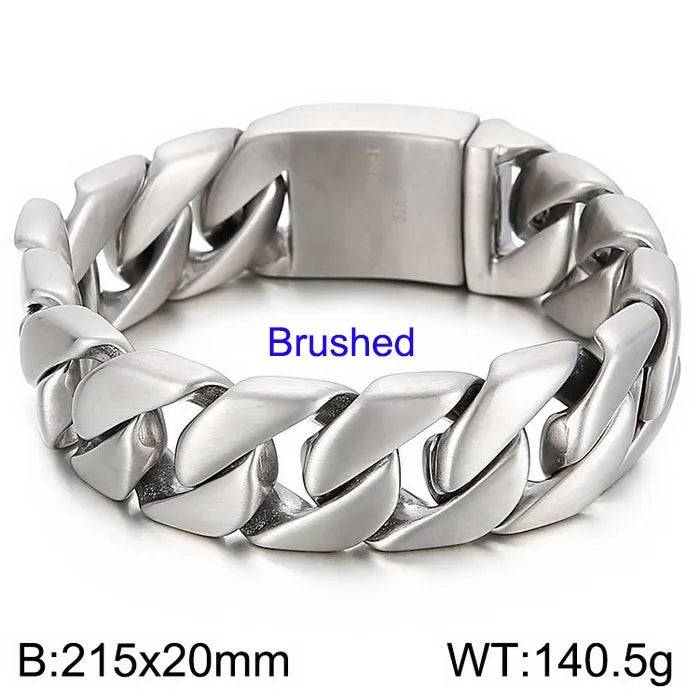 Geometric Link Chain Bracelet