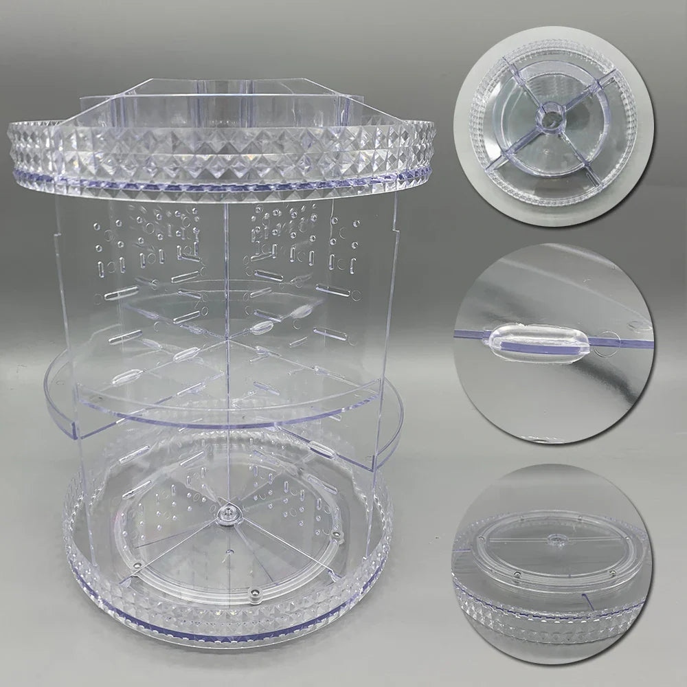 360° Rotating Makeup Organizer