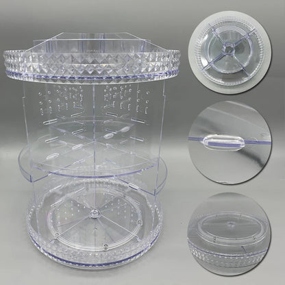 360° Rotating Makeup Organizer