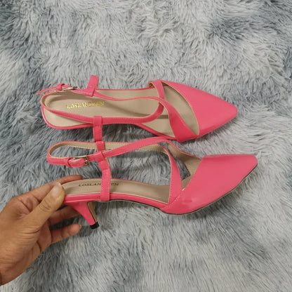 Faux Fur Ankle Strap Sandals