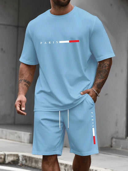 O-Neck Running Tracksuit Two-Piece Set
