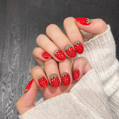 Red Resin Press Nail Set