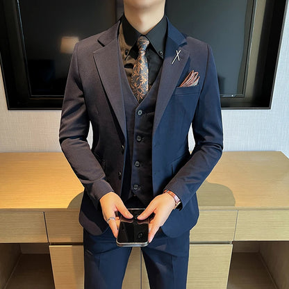 Three-Piece Casual Wedding Business Suit
