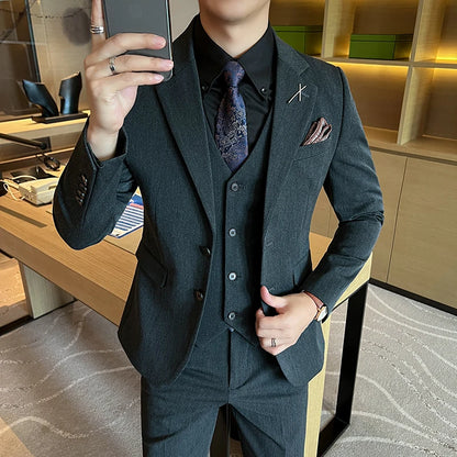 Three-Piece Casual Wedding Business Suit