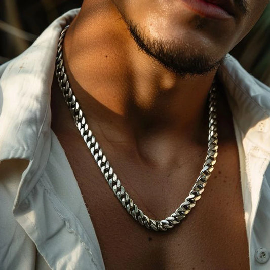 Stainless Steel Cuban Chain Necklace