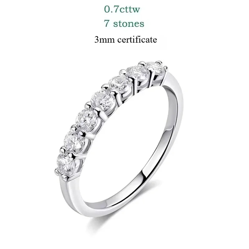 3mm Moissanite Silver Ring