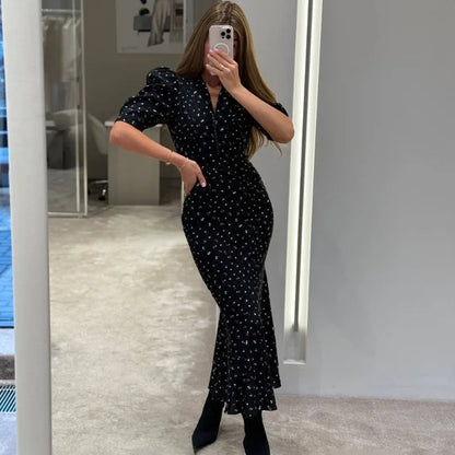 Tuularose Elegant Printed Long Dress