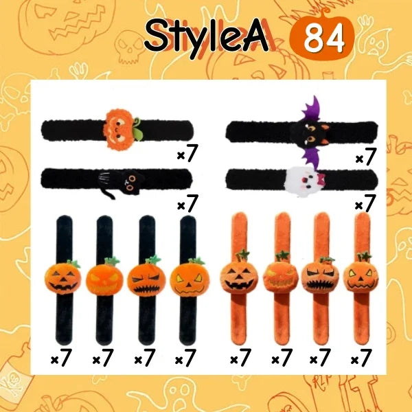 Plush Halloween Slap Bracelets