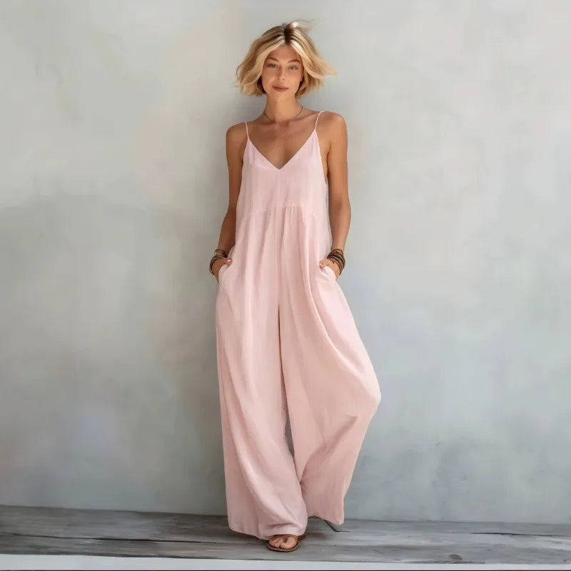 Wide-Leg Camisole Jumpsuit