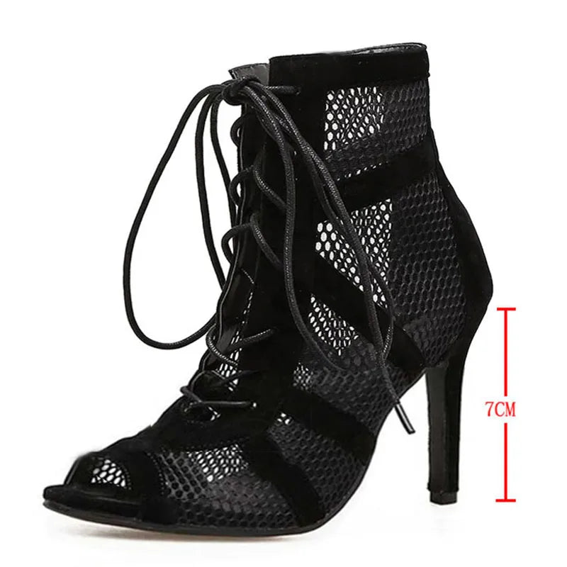Cross Strap Thin Heel Sandals