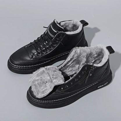 Leather Autumn Winter Boots