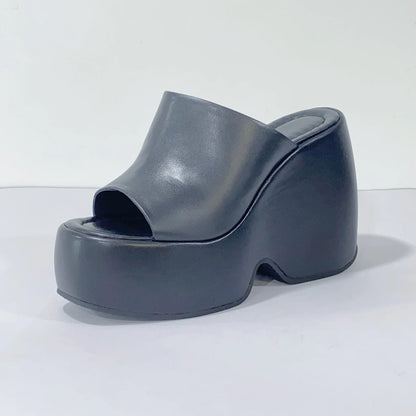 Leather Platform Sandals Women