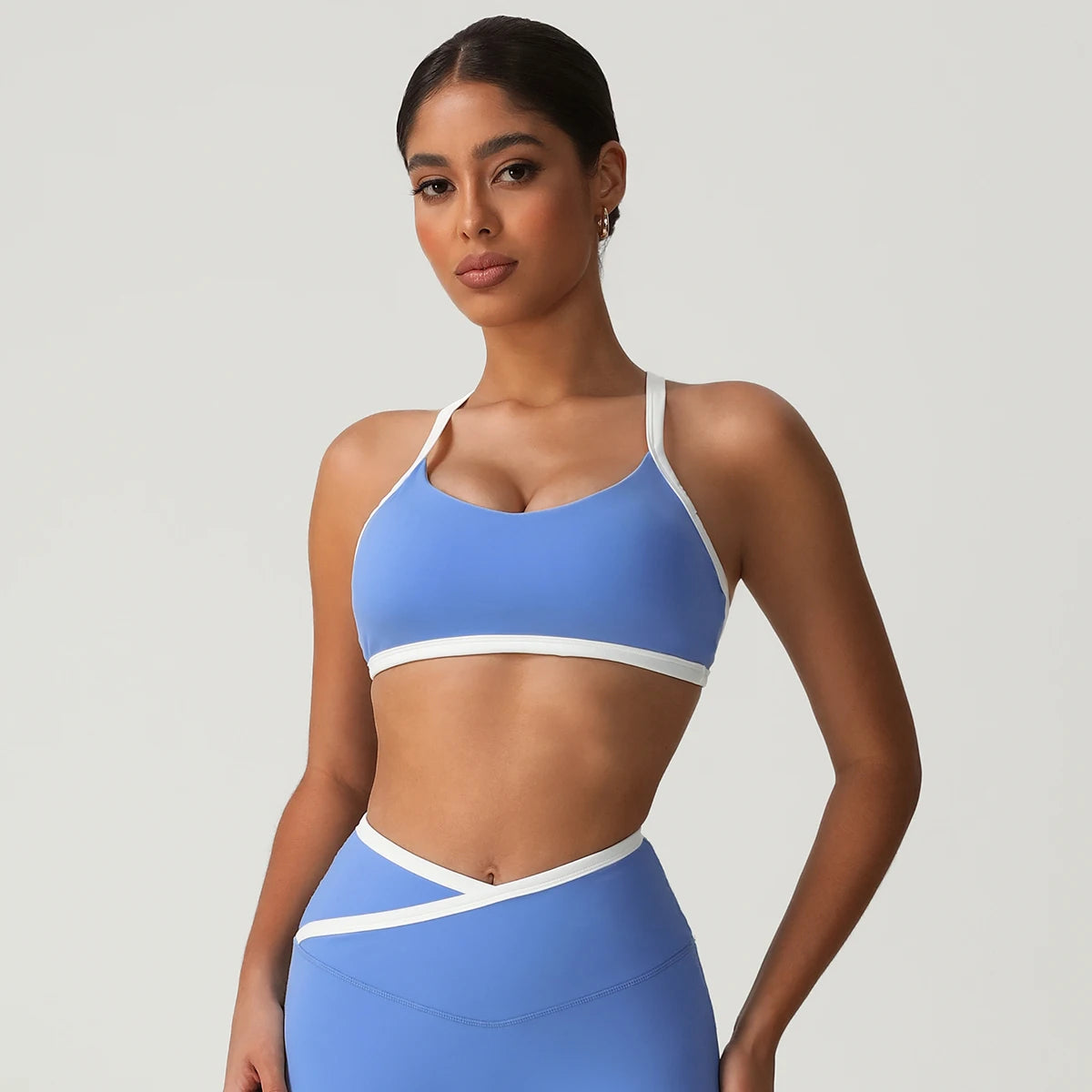 Contrast Color V-Back Top