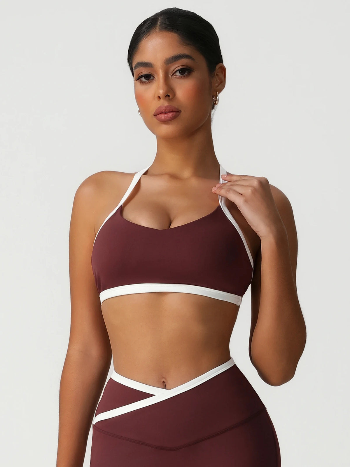 Contrast Color V-Back Top