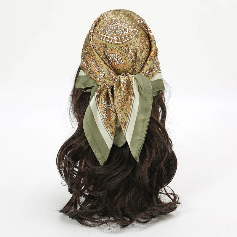 Satin Silk Feeling Hair Scarf