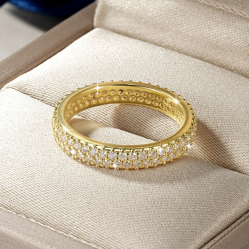 Moissanite Eternity Wedding Band