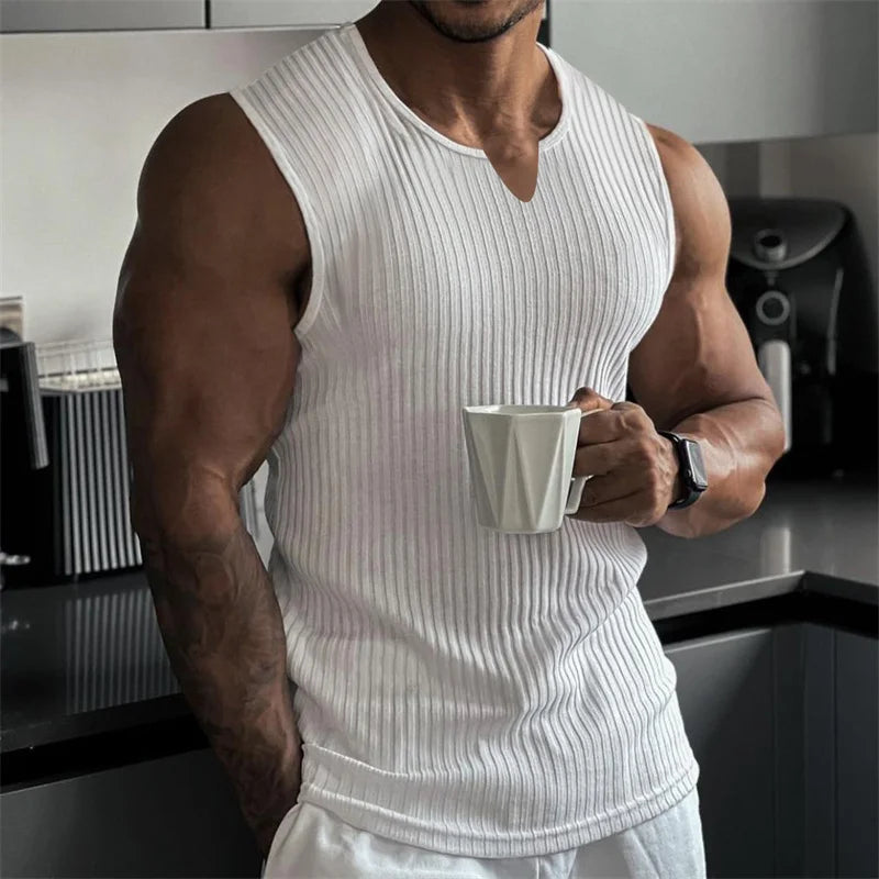V-Neck Stripe Training Vest