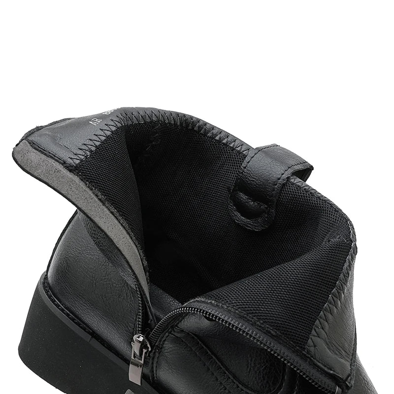 Genuine Leather Mid-calf Cowboy Boots