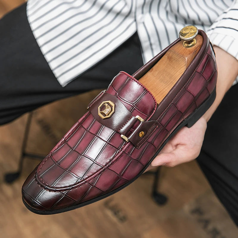 Black PU Slip-on Loafers