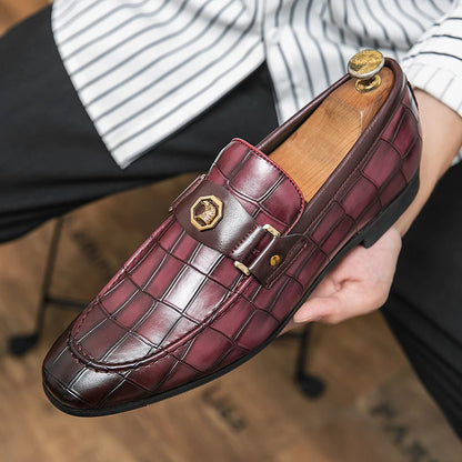 Black PU Slip-on Loafers