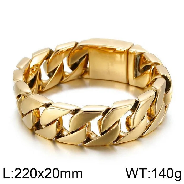Geometric Link Chain Bracelet