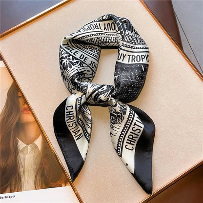 Twill Satin 90cm Square Shawl