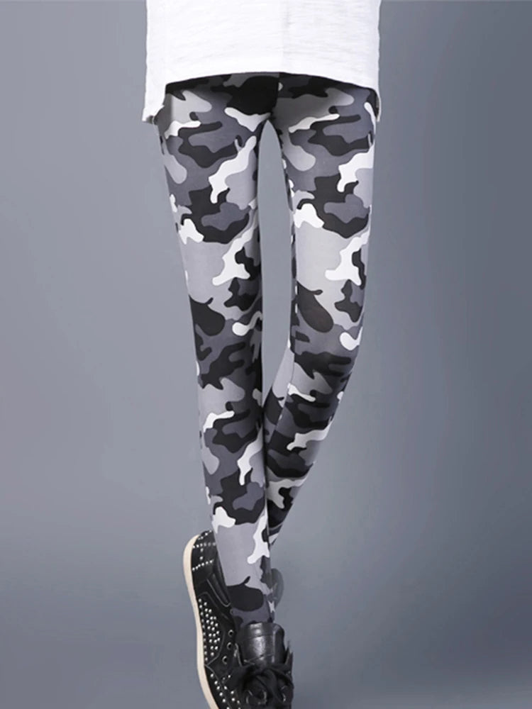 Graffiti Floral Print Leggings