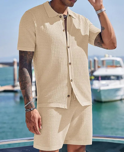 Hawaiian 3D Print Shirt Shorts Set