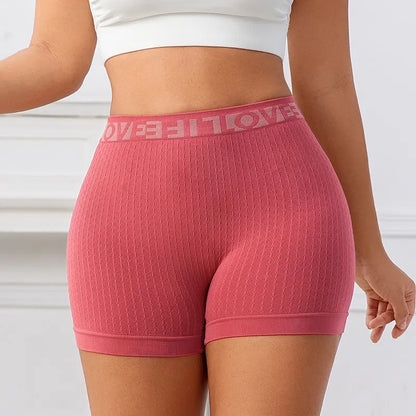 Ribbed Seamless Yoga Shorts