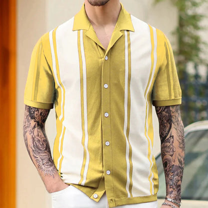 Casual Knit Polo Shirt