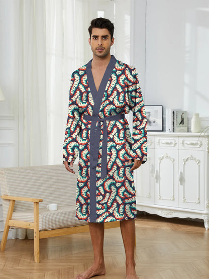 Breathable Print Long Nightgown