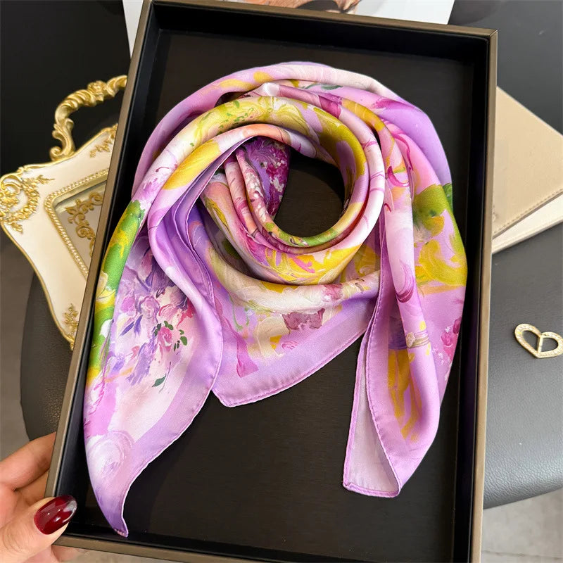 Printed Neckerchief Sunscreen Scarf