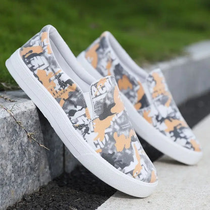 Slip-On Round-Toe Casual Sneakers