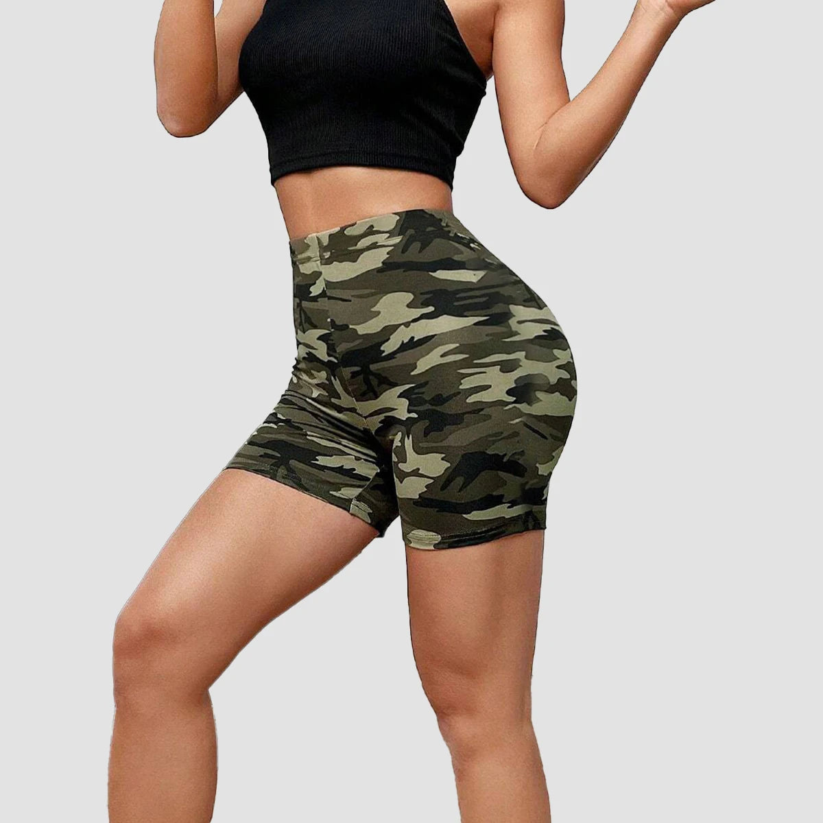 Camouflage Yoga Shorts