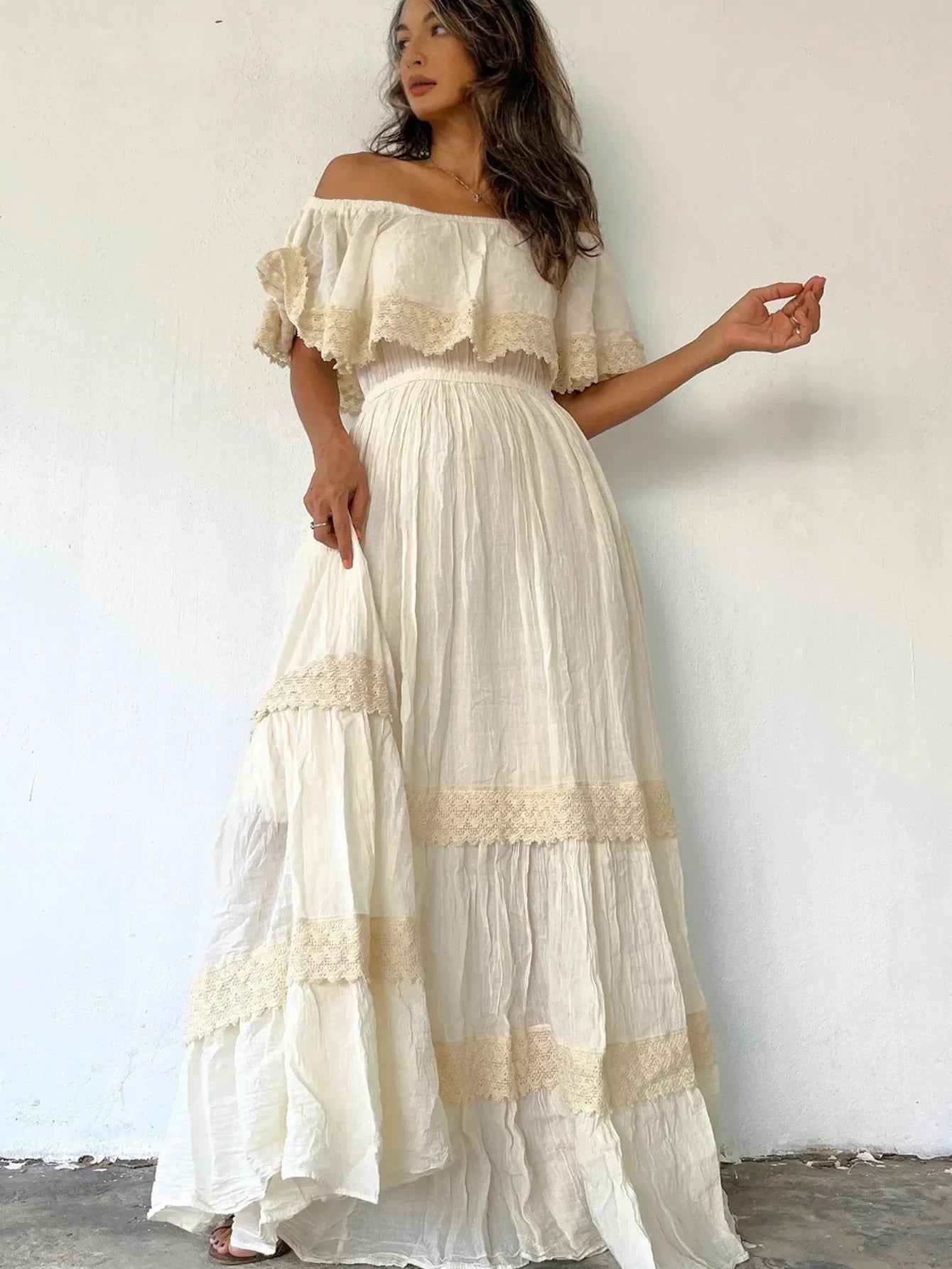 Floral Lace Maxi Dress