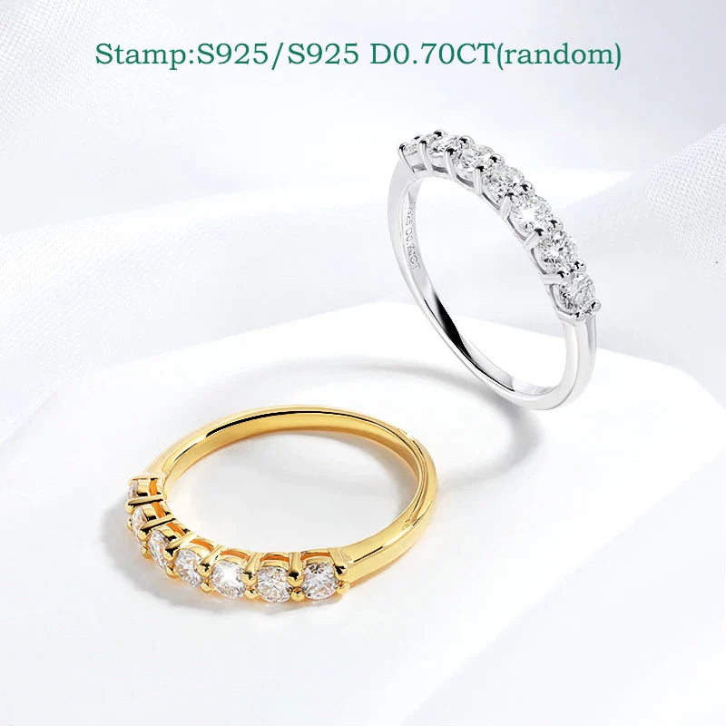3mm Moissanite Silver Ring