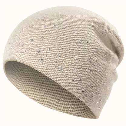 Rhinestone Studded Beanie