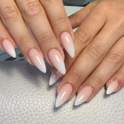 Wine Red Almond Press On Nails