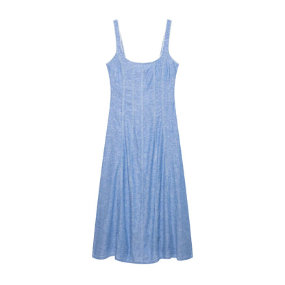 Denim Slip Dress