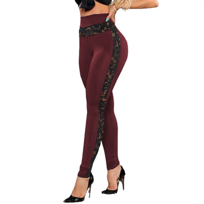 Lace Patchwork Yoga Leggings