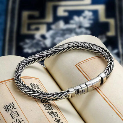 Sterling Silver Lock Bracelet