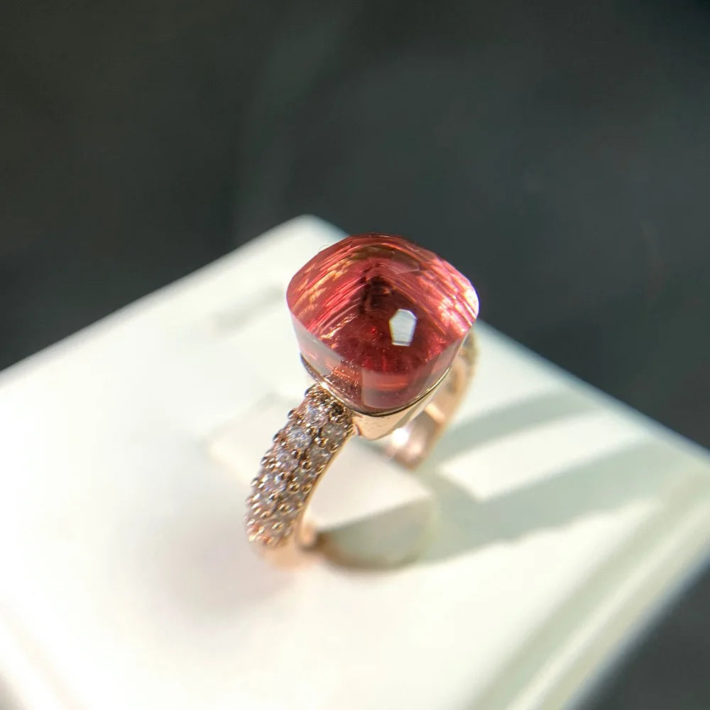 Candy Zircon Crystal Ring