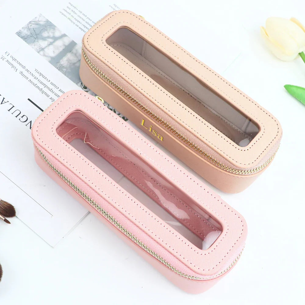Personalized PU Makeup Brush Case