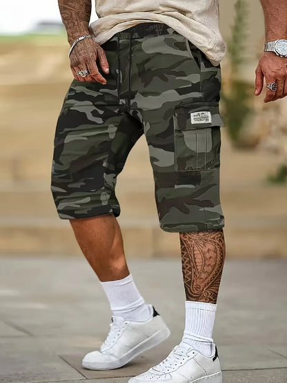 All-Over Print Cargo Shorts