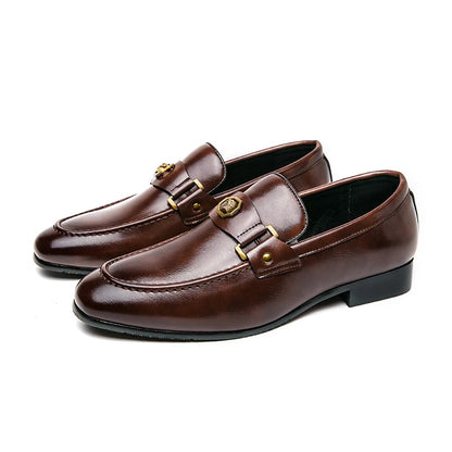 Black PU Slip-on Loafers