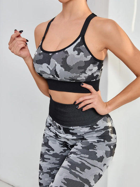 Yoga Camouflage Camo Sport Set