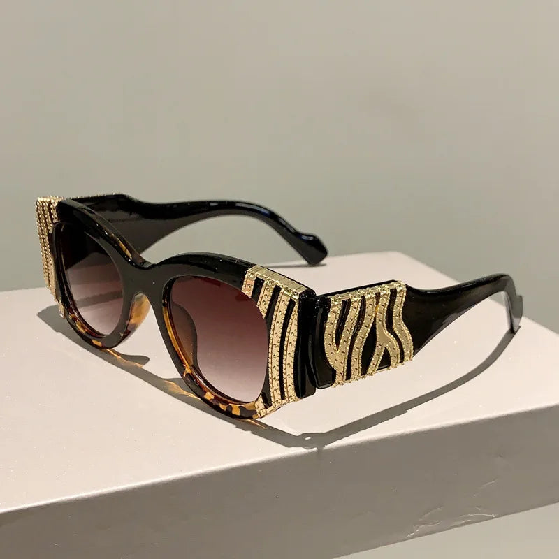 Oval Gradient Party Sunglasses