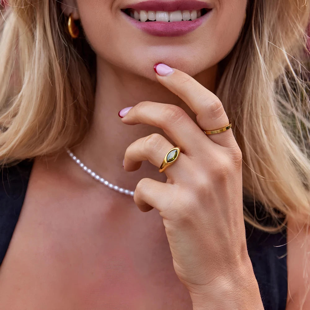 Zircon Cocktail Ring