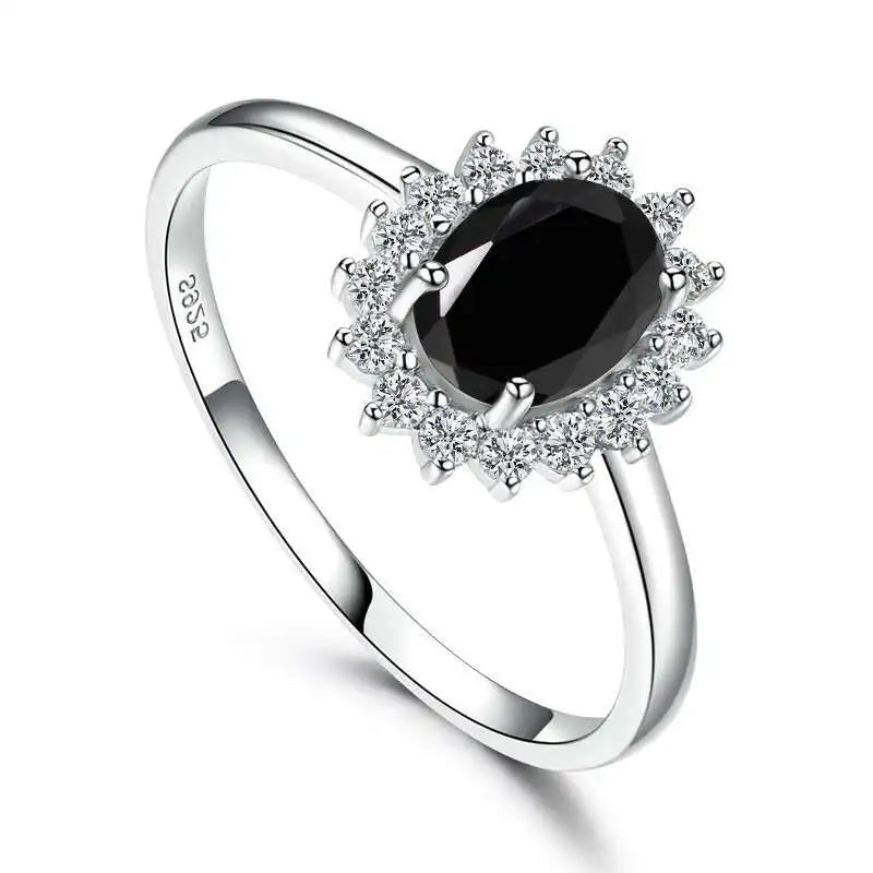 Floral Topaz Zircon Ring
