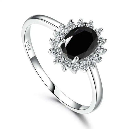 Floral Topaz Zircon Ring